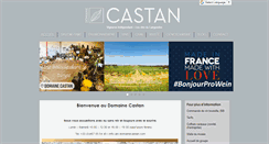 Desktop Screenshot of domainecastan.com