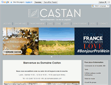 Tablet Screenshot of domainecastan.com